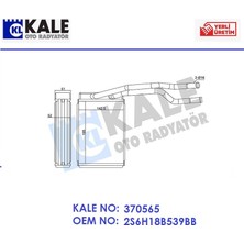 Kale Kalorifer Radyatörü Ford Fiesta 5-6 2002-2014 Fusion Ecosport 2003-2012 195X142X52 Mm. 2S6H18B539BB 370565