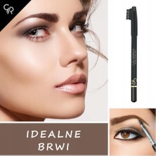 Khi-Zai Eyebrow Pencil No: 102 Brown - Şekillendirici Fırçalı Kahverengi Kaş Kalemi