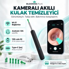 Blooming Plus Kameralı Akıllı Kulak Temizleme Cihazı – Wi-Fi Bağlantılı, Android/ios Uyumlu, Type-C Şarjlı Bakım Seti