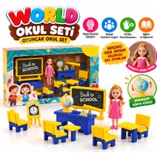 Khi-Zai ENF-39186 World Okul Seti Oyuncak Okul Set