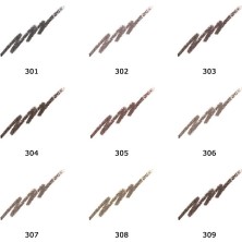 Khi-Zai Dream Eyebrow Pencil No: 303 Dark Ash - Şekillendirici Fırçalı Siyah Kaş Kalemi