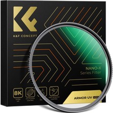 Khi-Zai Nano-Xcel Uv Filtresi, 82 mm Uv Koruma Filtresi, Patlamaya Dayanıklı Patlamaya Karşı Optik Cam 28 Katmanlı Nano Kaplama Fotoğraf Için 4k/8k