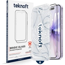 Khi-Zai iPhone 17 ile Uyumlu Otomatik Hizalama Aparatlı Takılırken Toz Toplama Özellikli Ekstra Güçlendirilmiş Lazer Kesim Ekran Koruyucu Kırılmaz Cam