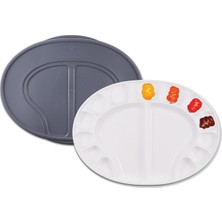 Khi-Zai Kapaklı Plastik Oval Palet