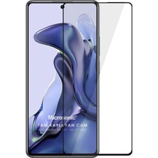 Khi-Zai Xiaomi Mi 11T Tam Kaplayan Temperli Cam Ekran Koruyucu Siyah [mi 11T ile Uyumlu Ekran Koruyucu]