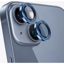 Khi-Zai [2 Adet] iPhone 14 /iphone 14 Plus Için Kamera Lens Koruyucu, Metal Temperli Cam Lens Kamera Koruyucu Apple iPhone 14 ve Apple iPhone 14 Plus Kamera Koruyucu [çizilmez] (Mavi)