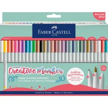 Khi-Zai Goldfaber Creative Markör 30'lu,çok Yönlü Kullanım,su Bazlı Mürekkep,dağılmaya Dayanıklı