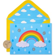 Nzm Store Zarflı Boş Kartlar, Pırıltılı Gökkuşağı (8 Adet)