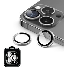 Khi-Zai iPhone Uyumlu Prolens Kamera Lens Koruyucu – Alüminyum CD Çerçeve, Hd Netlik, Çizilmelere Dayanıklı, Bireysel Kamera Lens Kapağı (Gümüş, iPhone 16 Pro/pro Max)