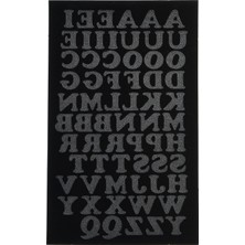 Khi-Zai Iron-On Letters Ütüyle Yapıştırmak Için Harfler, Siyah, 3/4 Inç