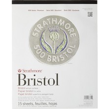 Nzm Store (580-62 500 Serisi Bristol, 2 Katmanlı Parşömen Yüzeyi, 27,9 x 35,6 Cm, Beyaz, 15 Yaprak