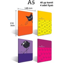 Nzm Store Look Pp Kapak Dikişli 40 Yp. Kareli 4lü Set