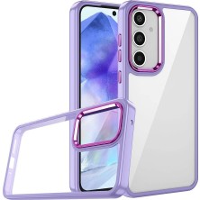 Khi-Zai Samsung Galaxy A25 Kılıf Renkli Kenar Arkası Şeffaf Flora Silikon Kılıf