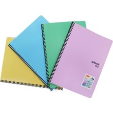 Nzm Store Umur Mynote Flex Pastel A4 Pp Kapak Spiralli Defter Kareli 96 Yp (1 Adet)