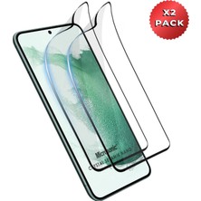 Khi-Zai Samsung Galaxy S22 Crystal Seramik Nano Ekran Koruyucu Siyah (2 Adet) [galaxy S22 ile Uyumlu Ekran Koruyucu]