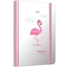 Khi-Zai 187703 Defter A5 Magenta Sert 120 Yaprak Çizgili 4185