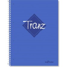 Khi-Zai Lé Color 2012095/1 Tranz Pp Kapak, 1.hamur Kağıt Spiralli Defter, Mavi