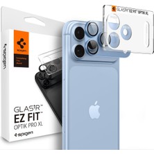 Khi-Zai iPhone 18 Pro Max ile Uyumlu Kamera Lens Koruyucu Tam Kaplayan Cam Kolay Kurulum Glas.tr Ez Fit Optik Pro Xl Light Blue - AGL12041