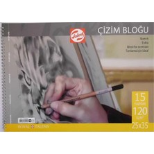 Khi-Zai Çizim Defteri 25 x 35-120 gr - 15 Yp - Spiralli
