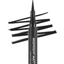 Khi-Zai Mat Likit Kalem Eyeliner (Siyah) - Midnight Matte Eyeliner - 001 Black - 8690604532292