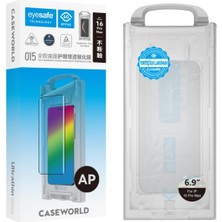 Khi-Zai iPhone 16 Pro Max Uyumlu Armor Serisi 0.15MM Eyesafe Teknolojili Cam Ekran Koruyucu Şeffaf