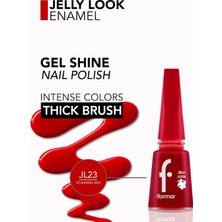 Khi-Zai Oje - Jelly Look Nail Enamel JL23 Stunning Red 8690604282173
