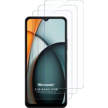 Khi-Zai Xiaomi Redmi A3 Screen Protector Nano Glass Cam Ekran Koruyucu (3`lü Paket) [redmi A3 ile Uyumlu Ekran Koruyucu - Şeffaf]