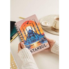 Nzm Store Simli Defter Istanbul A5 Yeni Yıl Çizgisiz Spiralli 14X21 cm Sultanahmet