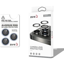 Khi-Zai Apple iPhone 18 Pro Max Için Zore Cl-12 Premium Safir Parmak Izi Bırakmayan Anti-Reflective Kamera Lens Koruyucu (Mavi)