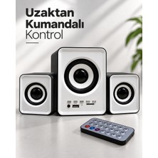 Khi-Zai Fm Radyolu Bluetooth Masaüstü Hoparlör Seti