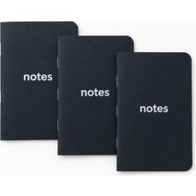 Khi-Zai Cep Not Defteri, 3'lü Defter Seti, Çizgili Mini Defter, 48 Sayfa