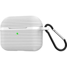 Khi-Zai Apple Airpods 4 (4.nesil)/airpods 5 (5.nesil) Raven Silikon Kılıf - Beyaz