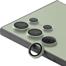 Khi-Zai Samsung Galaxy S24 Ultra Için Kamera Lens Koruyucu 9h Sertlik Ekstra Güçlü Çizilme ve Darbeye Dayanıklı Alüminyum Çerçeveli Görüntü Kalitesini Bozmayan 5'li Set Kırılmaz Cam (Yeşil)