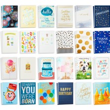 Nzm Store Tüm Etkinlik Kartları Çeşitliliği—48 Zarflı Kart (Doğum Günü, Teşekkür, Tebrikler, Sempati, Bebek Duşu, Boş)