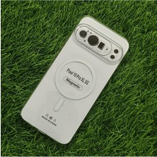 Khi-Zai Google Pixel 10 Pro Xl Için Sararmaz Kamera Boşluğu Tam Açık Mika Sert Parlak Şeffaf Magsafe Ile Uyumlu Telefon Kılıfı Arka Kapak - Şeffaf