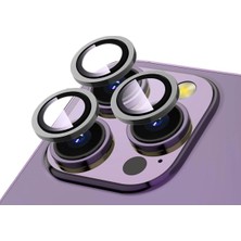Khi-Zai iPhone 15 ile Uyumlu Kolay Takma Aparatı Bulunan Görüş Açısını Bozmayan Yüksek Çözünürlüklü Dizayn Z-Cl-12 Premium Advice Safir Kamera Lens Koruma Original Gray