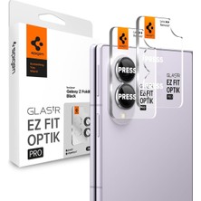 Khi-Zai Galaxy Z Fold 8 ile Uyumlu Kamera Lens Koruyucu Cam Kolay Kurulum Glas.tr Ez Fit Optik Pro (2 Adet) Black - AGL11761