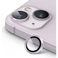 Khi-Zai iPhone 14,14 Plus Için, Kamera Lens Koruyucu, Basit Kurulum, Hd Berrak Görüntü, Metal Çerçeve, 9h Temperli Cam, Çizilmeye Dayanıklı, Camera Lens Protector (Mor)
