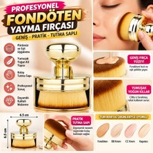 Bmk Profesyonel Geniş Pratik Tutma Saplı Gold Büyük Fondöten Yayma Fırçası