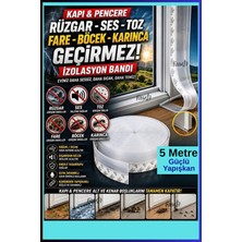 Fırsat7 5m Isı Yalıtım Bandı - Rüzgar, Toz ve Haşere Önleyici Kapı & Pencere Izolasyon Bandı