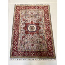 El Dokuma Afgan Halı 100% Yün 3 Metre Kök Boya Memlook Model 150 x 204 cm