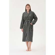 Anılsan Şalyaka Bornoz Beyaz %100 Pamuk Unisex Spa Için Ideal Kadın/Erkek