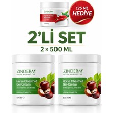 Zinderm At Kestanesi Jeli, Masaj Kremi 500 Ml( 2 Adet x 500 ml )