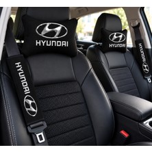 Şimika Hyundai SİYAH İKİLİ YASTIK VE KEMER KILIFI SETİ