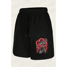 Zoka Wear Hazbin Hotel Angel Dust3 Baskılı Şort Unisex