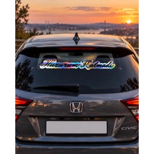Şimika Huzurum Kalmadi Hologram 54X6 cm Kaliteli Baskı Stıcker 1 Adet Etıket