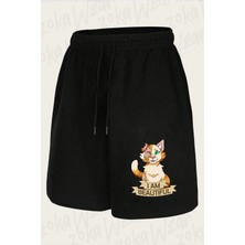 Zoka Wear Warrior Cats I Am Beautiful Brightheart Baskılı Şort Unisex