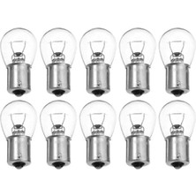 Adet 12V P21W 93 Tek Duy Düz Tırnak Standart Renk Ampul BA15S
