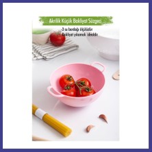 Bezos Akrilik Soft Pembe Mini Pirinç Süzgeçi & Bakliyat Süzgeçi (3 Su Bardağı Ölçülü) Mrl