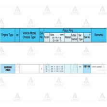 Rik Segman X-Traıl 01-07 2.0 /   89.00MM / QR20 / Std Takım